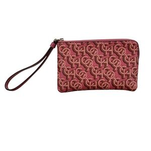 Coach Corner Zip Wristlet Coach Monogram Print in Rogue CF548